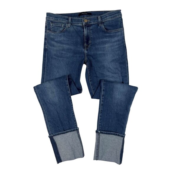 J BRAND Maude Mid Rise Cigarette Jeans Sz 28 Cuffed Hewes Slim Straight JB001698 - Picture 2 of 13
